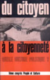 Du citoyen à la citoyenneté