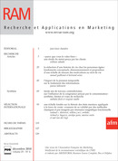 Recherche et Applications en Marketing - 2010 - Volume 25 - n°4