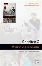 Préparer un plan d' enquête (chapitre 2)