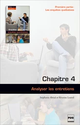 Analyser les entretiens (chapitre 4)