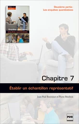 Établir un échantillon représentatif (chapitre 7)