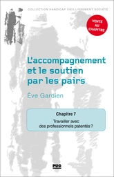 Chapitre 7 – Travailler avec des professionnels patentés ?