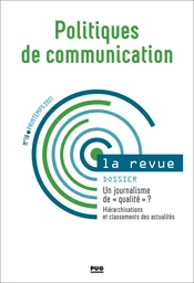 Politiques de communication n°16 - Printemps 2021