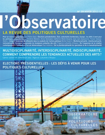 Multidisciplinarité, interdisciplinarité, indisciplinarité. Comment comprendre les tendances actuelles des arts ? -  - PUG et OPC