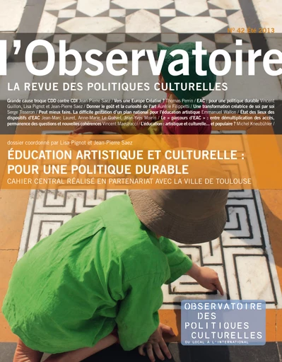 Éducation artistique et culturelle : pour une politique durable -  - PUG et OPC