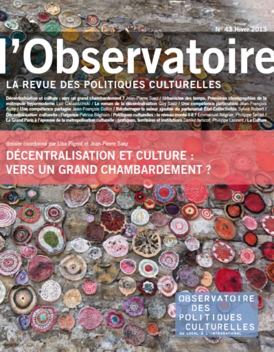 Décentralisation et culture : vers un grand chambardement ? -  - PUG et OPC