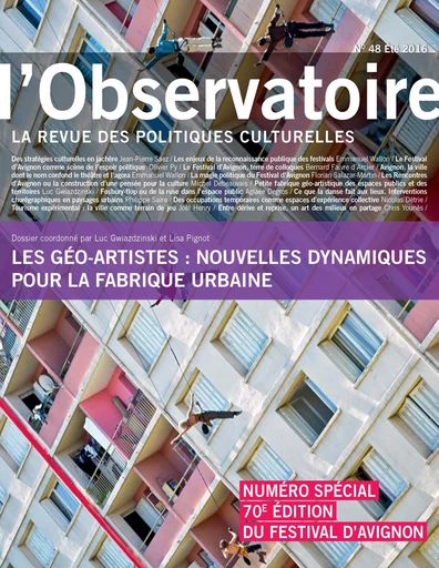 Les géo-artistes : nouvelles dynamiques pour la fabrique urbaine -  - PUG et OPC