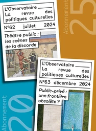 Abonnement 2025 – Revue L'OBSERVATOIRE