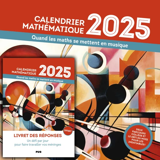 Calendrier Mathématique 2025 -  - PUG